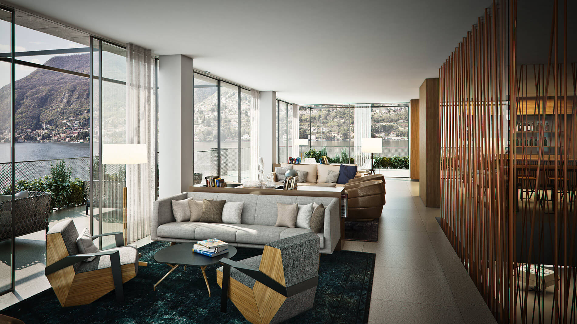Il Sereno Lago di Como hotel spaces-Lake Como's Newest Hotel Designed by Patricia  Urquiola