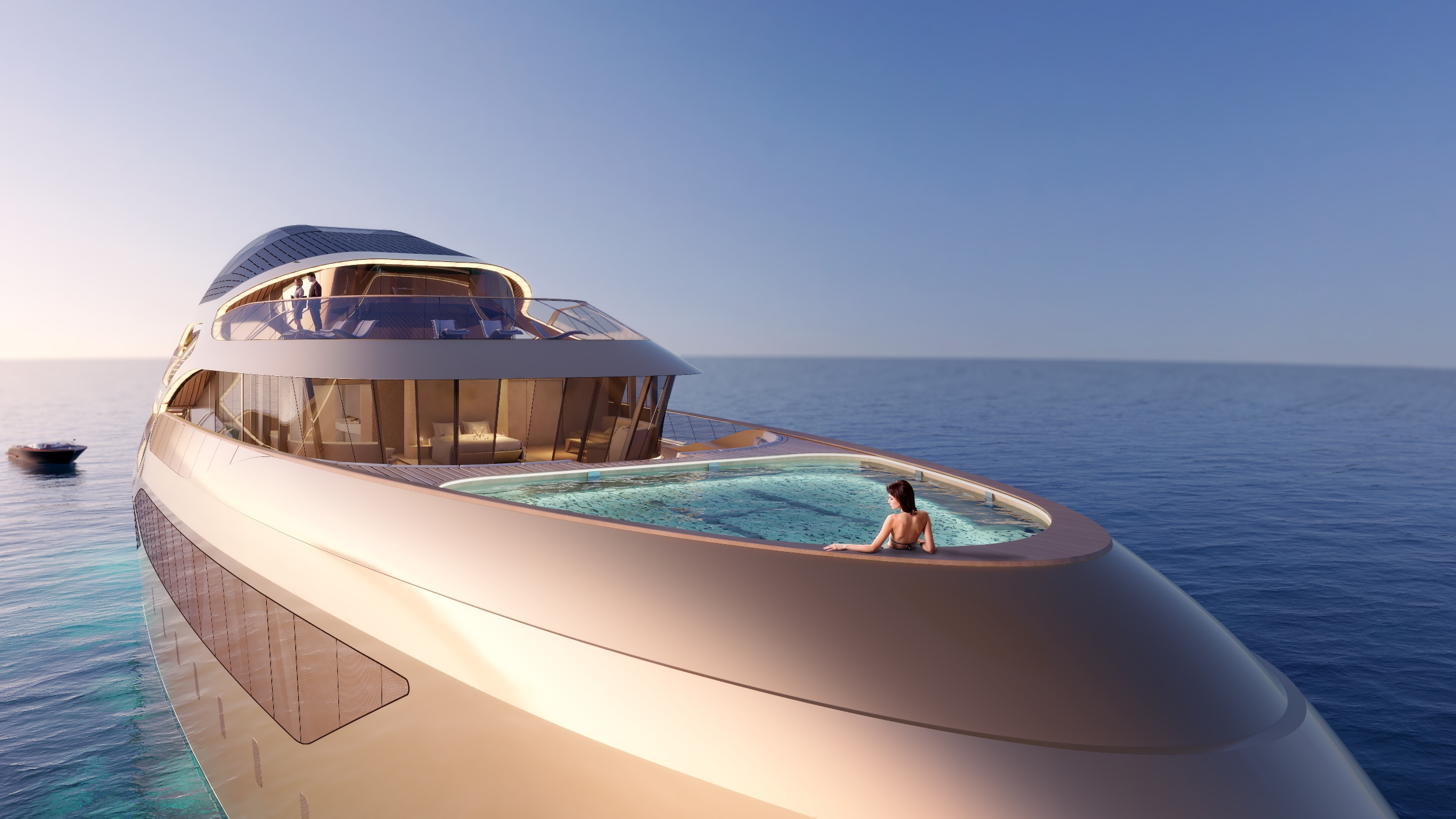 Superyacht Concept: BENETTI and ROMERO Introduce "SE77ANTASETTE"