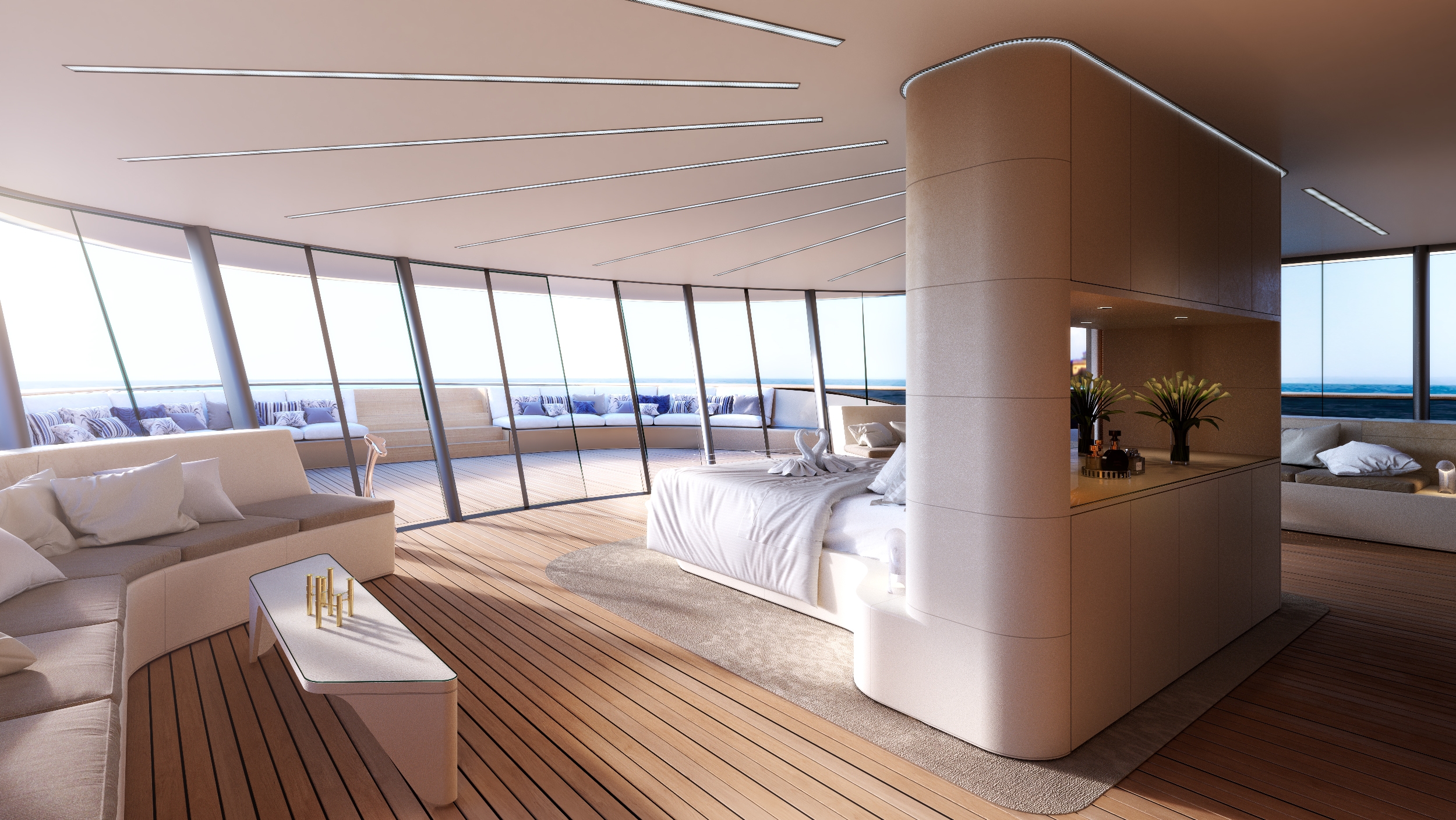 Superyacht Concept: BENETTI and ROMERO Introduce "SE77ANTASETTE"