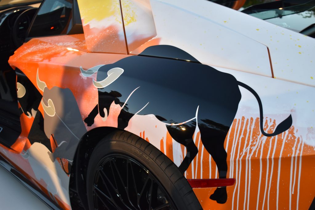 The Art of Lamborghini Matched with Skyler Grey's Pop Art Creates An Extraordinary Masterpiece