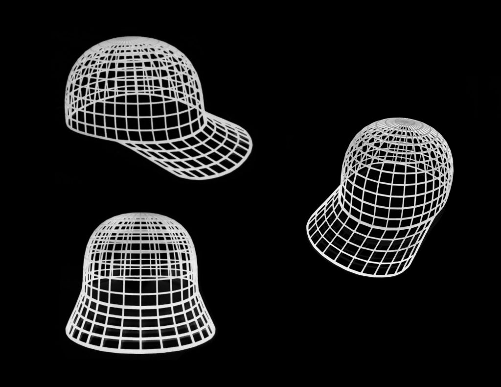 HEIDI VORTEX HAT Dims black background